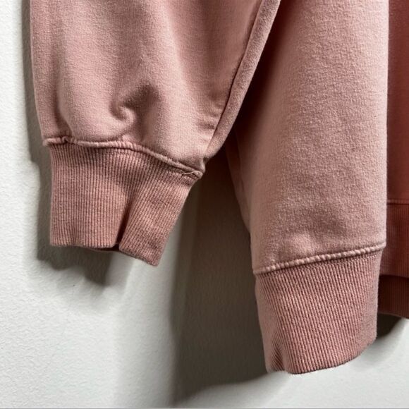 Wildfox- Women’s Coffee & Sunshine Pink Velour Statement Sweatshirt, Plus XXL - Picture 6 of 14